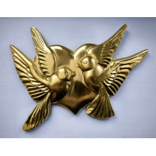 Фольга Сердце с голубями 25,5*19,5см(50/10)