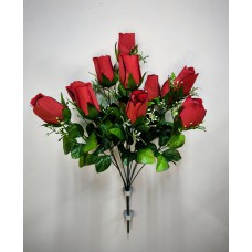 3БК62А Роза-бут.11г.черн.кант.с бел.каш.(10)