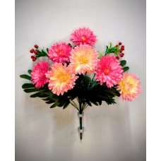 9БК27 Гербера 7г.+2ягод.+3пальм.л(20)