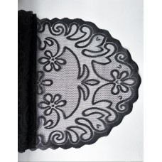 Шарф (251.35) волог.круж.40*180см (бел/черн)(1)