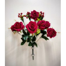 2БК31 Роза полурасп.барх.7г.+4ягод.(10)