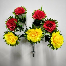 2БК33 Роза 7г.2-х цвет.на розет.с пл.лист(40)