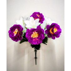 3БК23 Циния 4г.+Лилия 3г.с пласт.пальм(20)